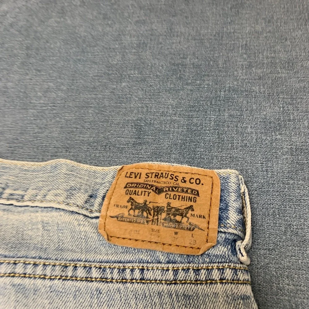 Levi's 514 Slim Fit Straight Jeans Boys 18 Husky Blue Denim Stretch Performance